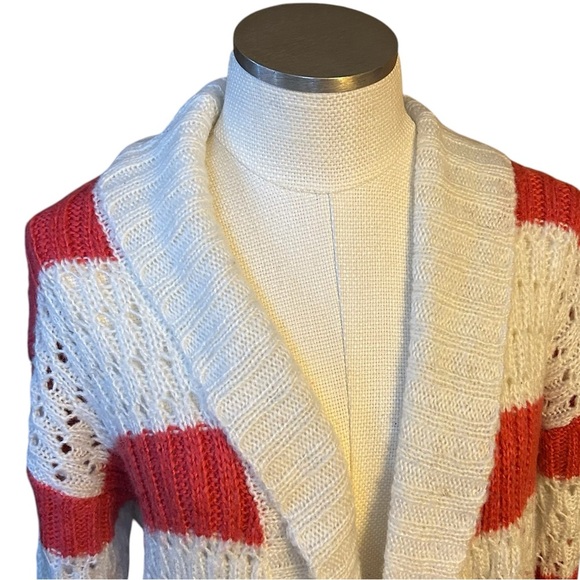 Aeropostale Striped Long Cardigan Sweater Size Extra Large - Picture 2 of 6